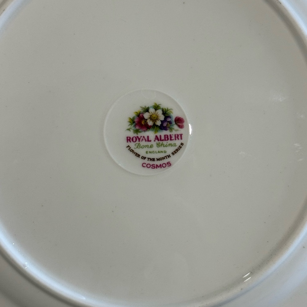 OCTOBER COSMOS Royal Albert Salad Plate 8.25" NEW NEVER USED made in England - Picture 2 of 2